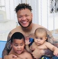 Harold Ramirez with his children. Image credits: Harold Ramirez's official Instagram handle @haroldramirez16